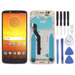 Schermo LCD TFT per Motorola Moto E5/ G6 Play (Brasile) Digitizer Assemblaggio completo con cornice (Oro)