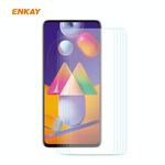 Per Samsung Galaxy M31s 5 PCS ENKAY Hat-Prince 0.26mm 9H 2.5D Pellicola in vetro temperato con bordo curvo