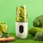 Mingdian portatile USB ricaricabile spremiagrumi mini tazza di succo (bianco)