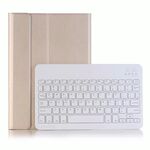 Per Huawei Matepad T8 Custodia in pelle Bluetooth Bluetooth ultra-sottile con supporto per supporto e retroilluminazione (oro)