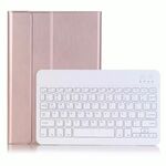 Per Huawei Matepad T8 Custodia in pelle Bluetooth Bluetooth ultra-sottile con stand & Sleep Funzione e retroilluminazione (oro rosa)