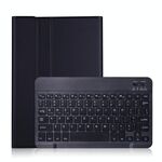 A870 per Samsung Galaxy Tab S7 T870 / T875 11 pollici Tastiera Bluetooth Bluetooth da 11 pollici Ultrathin Horizontal Custodia in pelle flip con supporto e banda elastica (nera)