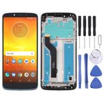 Schermo LCD TFT per Motorola Moto E5 Plus Digitizer Assemblaggio completo con cornice (nero)