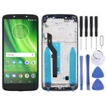Schermo LCD TFT per Motorola Moto G6 Play Digitizer Assemblaggio completo con cornice (nero)