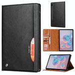 Per Samsung Galaxy Tab S8 / GALAXY TAB S7 / T870 / T875 impastare la custodia in pelle orizzontale in pelle orizzontale con cornice e titolare e slot per schede e portafoglio (nero)