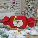 Sacchetto di imballaggio regalo di caramelle pieghevole da 4 pezzi Sacchetto creativo non tessuto Sacchetto regalo di decorazione natalizia (anziani)
