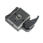 BEXIN Supporto per piastra a sgancio rapido per treppiede per Manfrotto 200PL-14 (nero)