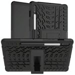 Per Samsung Galaxy Tab S8 / GALAXY TAB S7 T870 / T875 Texture pneumatici TPU antiurto TPU + custodia protettiva PC con supporto (nero)