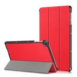 Per Huawei Enjoy Tablet 2 10.1 pollici / Honor Pad 6 Custodia in pelle a ribaltamento orizzontale tinta unita da 10,1 pollici con supporto a tre pieghe e funzione sleep / wake-up (rosso)