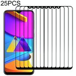 Per Samsung Galaxy M10s 25 PCS Full Glue Pellicola in vetro temperato a schermo intero