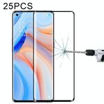 Per OPPO Reno4 Pro 25 PCS Pellicola in vetro temperato a schermo intero con bordo curvo 3D