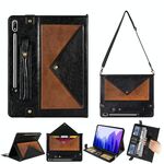 Per Samsung Galaxy Tab S8 + / TAB S8 PLUS / TAB S7 FE / TAB S7 + T970 / T975 / T976 Busta Colore Corrispondenza Colore orizzontale Flip PU Custodia in pelle PU con slot per schede e slot per penna e supporto e portafoglio e portafoglio e cornice e tracoll