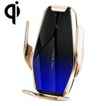 S7 15W QI Presa d'aria per auto a induzione a infrarossi ruotabile a 360 gradi Supporto per telefono cellulare con ricarica wireless per telefoni cellulari da 4,0-6,5 pollici (oro)