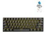RK61 61 Keys Bluetooth / 2.4G wireless / USB Wired Tre modalità tablet Tablet Mobile Gaming Keyboard meccanico, lunghezza del cavo: 1,5 m, Stile: albero verde (nero)