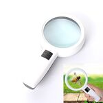 Lente portatile ad alta definizione con lente d'ingrandimento per la lettura e la manutenzione della luce LED per anziani, stile: 95 mm 10 volte
