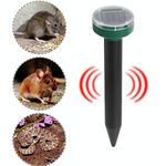 Repellente per topi solare Repellente per serpenti a ultrasuoni LED Manor Farm Campo di riso Repeller per topi (Rotondo)
