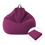 Lazy Sofa Bean Bag Chair Fodera in tessuto, dimensioni: 70x80cm (viola)