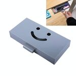 Scatola portaoggetti con cassetto nascosto Scrivania da ufficio Incolla inferiore Astuccio per penne di grande capacità (Grigio)