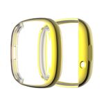 Per Fitbit Versa 3 / Versa Sentiero Placcatura Full Package TPU Custodia protettiva (Golden)