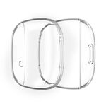 Per Fitbit Versa 3 / Versa Sentisi Placcatura Custodia protettiva in TPU con pacchetto completo (trasparente)