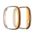 Per Fitbit Versa 3 / Versa Sentiero Placcatura Custodia protettiva in TPU con pacchetto completo (oro rosa)