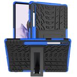 Per Samsung Galaxy Tab S7 Lite T730 / T735 & S7 + T970 / T935 & S7 + T970 / T976B Trama pneumatico TPU antiurto TPU + custodia protettiva per PC con supporto (blu)