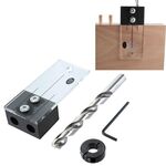4 pezzi / set Localizzatore di fori per la lavorazione del legno Set di fori speciali per la lavorazione del legno Dispositivo di posizionamento del foro di perforazione verticale piccolo, Stile: A 1/2 pollice