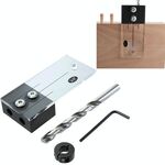 4 pezzi / set Localizzatore di fori per la lavorazione del legno Set di fori speciali per la lavorazione del legno Dispositivo di posizionamento del foro di perforazione verticale piccolo, Stile: B 3/8 pollici