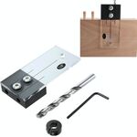 4 pezzi / set Localizzatore di fori per la lavorazione del legno Set di fori speciali per la lavorazione del legno Dispositivo di posizionamento del foro di perforazione verticale piccolo, Stile: C 1/4 di pollice