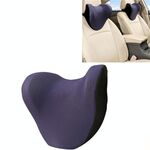 Cuscino per poggiatesta e collo per auto Cuscino in memory foam traspirante in seta di ghiaccio (blu)