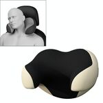 Cuscino per collo in memory foam per auto poggiatesta a forma di U (albicocca nera)