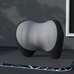 Cuscino auto in memory foam per poggiatesta e collo per auto Four Seasons (nero grigio)