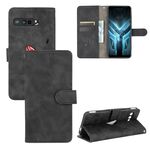Per ASUS ROG Phone 3 ZS661KS Tinta unita Pelle Feel Fibbia magnetica Flip orizzontale Custodia in pelle PU con supporto, slot per schede e portafoglio (nero)