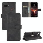 Per ASUS ROG Phone II ZS660KL Tinta unita Pelle Feel Fibbia magnetica Flip orizzontale Custodia in pelle PU con supporto, slot per schede e portafoglio (nero)