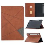 Per Samsung Galaxy Tab S8 / GALAXY TAB S7 T870 Rhombus Texture orizzontale flip custodia in pelle magnetica con supporto e carte (marrone)