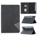 Per Samsung Galaxy Tab S8 / GALAXY TAB S7 T870 Rhombus Texture in pelle flip orizzontale in pelle magnetica con supporto e slot per schede (nero)
