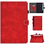 Per Samsung Galaxy Tab S8 / GALAXY TAB S7 T870 Texture in pelle di vacchetta orizzontale in pelle flip orizzontale con titolare e slot per schede e slot per slot & Sleep / Wake-up funzione (rosso)
