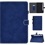 Per Samsung Galaxy Tab S8 / GALAXY TAB S7 T870 Struttura in pelle di vacchetta orizzontale in pelle flip orizzontale con titolare e slot per schede e slot per slot & Sleep / Wake-up funzione (blu)