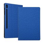 Per Samsung Galaxy Tab S8 + / TAB S8 PLUS / TAB S7 FE / TAB S7 + / T970 Texture Text Texture Struttura orizzontale flip custodia in pelle PU con supporto (blu)