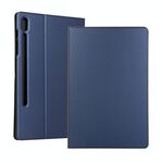 Per Samsung Galaxy Tab S8 + / TAB S8 PLUS / TAB S7 FE / TAB S7 + / T970 Horizontal flip Elasticy PU + TPU custodia in pelle con supporto (blu scuro)