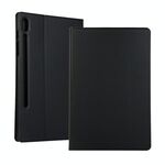Per Samsung Galaxy Tab S8 + / Tab S8 Plus / TAB S7 FE / TAB S7 + / T970 Elasticità orizzontale Elasticità PU + TPU Custodia in pelle con supporto (nero)