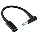 PD 100 W 18,5-20 V 4,5 x 0,6 mm da gomito a adattatore USB-C / tipo-C Cavo a treccia in nylon per HP
