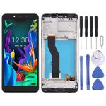 Schermo LCD per LG K20 (2019) LM-X120EMW LMX120EMW LM-X120 digitalizzatore assemblaggio completo con telaio (nero)