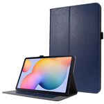 Per Samsung Galaxy Tab S8 / GALAXY TAB S7 T870 2-Pieghevole Business Business flip custodia in pelle PU con slot e supporto per carte (blu scuro)