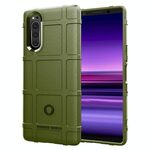 Custodia in TPU antiurto a copertura totale per Sony Xperia 5 II (verde militare)