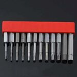 12 pz / set punta per cacciavite con cacciavite elettrico magnetico in acciaio legato S2, specifica: 4
