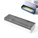 Scatola portaoggetti per bacchette con separatore di scarico in plastica a prova di polvere per la cucina domestica(Bianco)