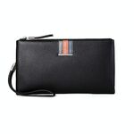 Pochette casual in pelle da uomo, portamonete antifurto intelligente in pelle, misura: piccola