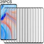 Per OPPO Reno4 Pro Schermo 25 PCS completa Colla completa Vetro temprato Film