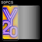 Per Vivo Y20 50 PCS 0.26mm 9H 2.5D Pellicola in vetro temperato